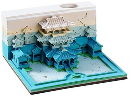 NAUXIU 3D-Papierschnitz-Notizblock, Kalender, Memo-Dekoration, Arbeitszimmer, Studentenblock, Desktop, R7P3, Weihnachten, Büro, Geschenke