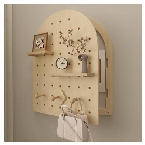 XILYZMO Abdeckung Für Sicherungskasten Dekorative Wand, Mit Regalen Verstecken Abdeckung Für Schalttafel Dekorativer Kasten, Dekorative Malerei Lagerregal, Kein Stanzen(B-Brown,34x40cm)