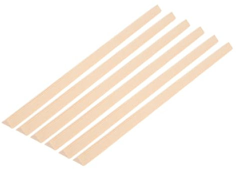 Angoily Dreieckige Streifen Aus Kiefernholz 6 Stück Fenstergitter-einfassung Holzverkleidung Für Handwerk Stilvoll Einfach Zu Installierende Dekorative Form