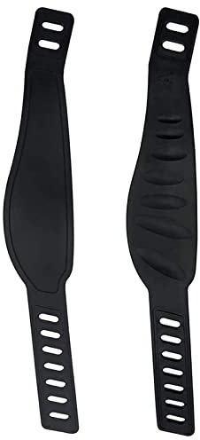 Ein Paar Pedalriemen für Heimtrainer und verbreiterte Gurte für Heimtrainer oder Fitnessstudio