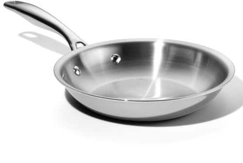 LEGEND COOKWARE Bratpfanne aus 5-lagigem Edelstahl, 20,3 cm, Induktionskompatibel, ofenfest, ungiftig, keine Beschichtungen, gleichmäßiges Erhitzen, verzieht sich nicht – gebaut, um Generationen zu
