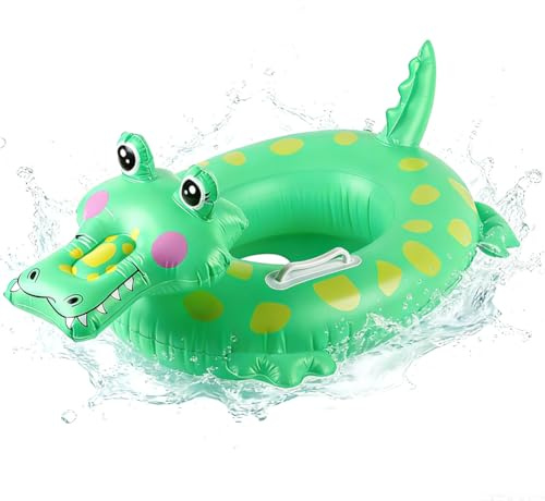 Krokodile Aufblasbarer Schwimmring, PVC Ring Wasserspielring, Pool Tiere Aufblasbar Spielzeug Schwimmringe Tierringe, für Sommer Schwimmbad Pool Strand Schwimmbad-Party