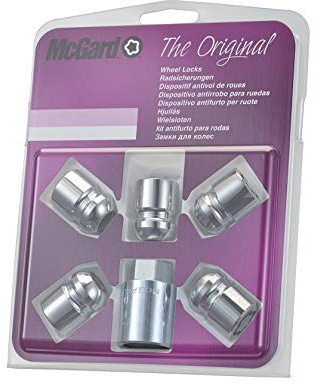 2500SU Radsicherungsmuttern SU (Standard) mit Ersatzradsicherung 1/2-20, Kugelsitz, Gesamtlänge 29,9 mm, SW27, Schlüsseldurchmesser 27,7 mm