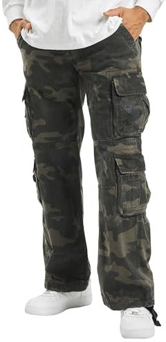 BRANDIT PURE VINTAGE TROUSER CARGOHOSE HOSE bis 7XL (Darkcamo)M