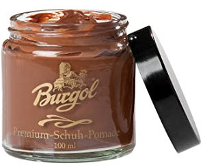 Burgol Pomade - Versorgt Leder mit Nährstoffen. Mischemulsionscreme. In verschiedenen Farben erhältlich.