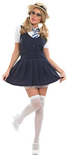 Fun Shack Kostüm Schulmädchen für Damen, Schuluniform, Perfekt für Fasching und Cosplay, L
