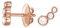 Esprit Essential Damen-Ohrstecker ES-SYMPHONY ROSE 925 Silber rhodiniert Zirkonia transparent - ESER92995C000