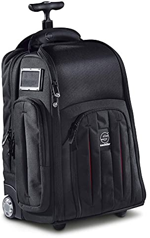 Sachtler Bags Camera Rollpak | Nylon Rollpak mit Rollen und Rucksackgurten für Camcorder, Reisen und Produktion