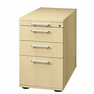 Standcontainer Solid SC mit Hängeregistratur BxTxH 428x800x720-760mm Ahorn