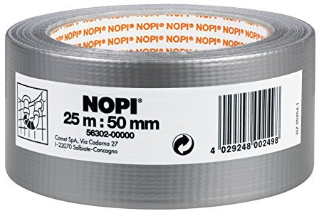 tesa NOPI Reparaturband silber, 25m:50mm