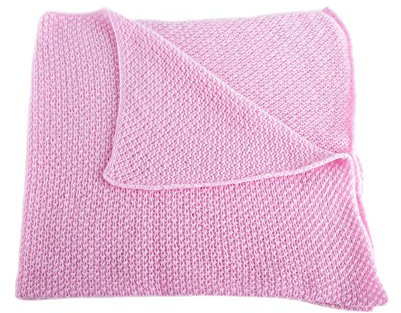 Love Cashmere Superweich 100% Kaschmir Babydecke - 'Babyrosa' - Handgefertigt in Schottland - UVP €250