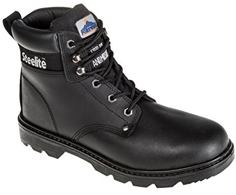 Portwest Steelite Thor Sicherheitsstiefel S3, Größe: 39, Farbe: Schwarz, FW11BKR39