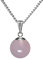 10mm Genuine Baby Pink Rose Quartz Bead/Ball 925 Sterling Silver Pendant + 18 Inch Trace Chain/Necklace