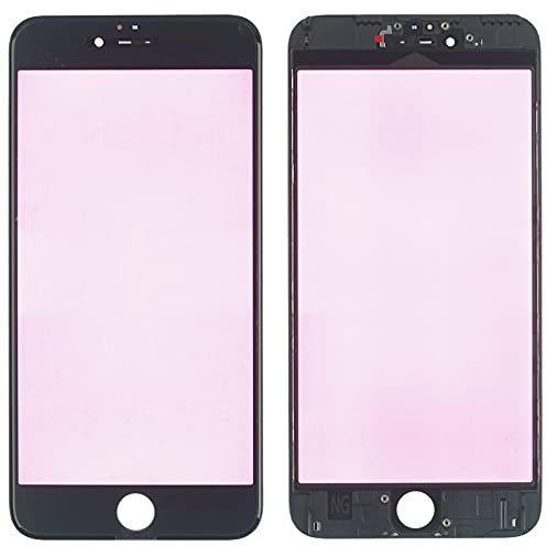 Displayglas mit Rahmen f. iPhone 6S Plus Display Glas Scheibe Fenster schwarz + NG-Pro