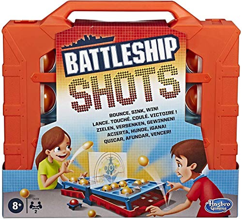 Hasbro Gaming Battleship Shots Brettspiel für 1 Spieler, ab 8 Jahren