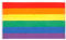 Aricona Bandiera arcobaleno 90x150cm – pace – grande - resistente alle intemperie con occhielli in ottone - tessuto 100% poliestere - cuciture doppie robuste e colori vivaci – per eventi di festival