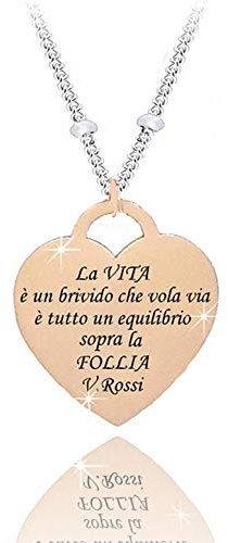 SAGA GIOIELLI® COLLANA DONNA ACCIAIO VASCO ROSSI
