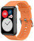 Wownadu Bracelets Compatible pour Huawei Watch Fit/Watch Fit New/Watch Fit Elegant/Watch Fit SE, Bracelet Rechange Femme Homme Remplacement Silicone Bands Orange,(Pas de Tracker)