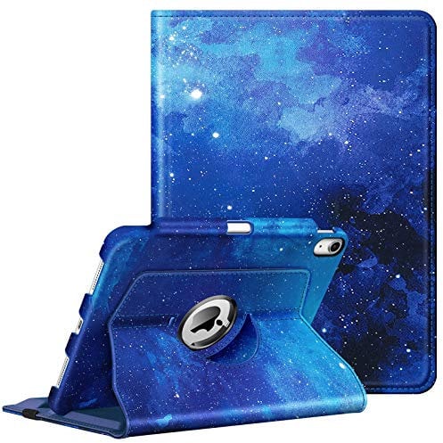 FINTIE Coque pour iPad Air 4ème Génération 10,9 2020, Étui Rotatif 360 Degrés Housse Protection avec Pencil Holder, Pochette avec Fonction Support, Veille/Réveil Automatique, Ciel Étoilé