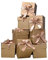 Geschenkboxen mit Deckel, karierte Boxen mit Deckel, für Vatertag, Abschlussfeiern, Hochzeiten, Geburtstage und Weihnachten (Gold, 10,2 x 10,2 x 10,2 cm), 12 Stück