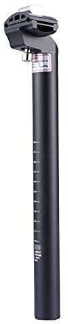 Fahrrad Sattelstütze 25,4 x 300 mm | MTB Sattelrohr [ungefedert] aus Aluminiumlegierung | Rennrad Sattelstange [Farbe - schwarzmatt] | einstellbarer Sattelwinkel | geeignet für die meisten Fahrräder