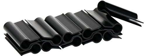 Sellon24 Brise-vue en PVC - Panneau de clôture double fil - 1200 g/m² - 4,8 cm - Noir RAL 9005