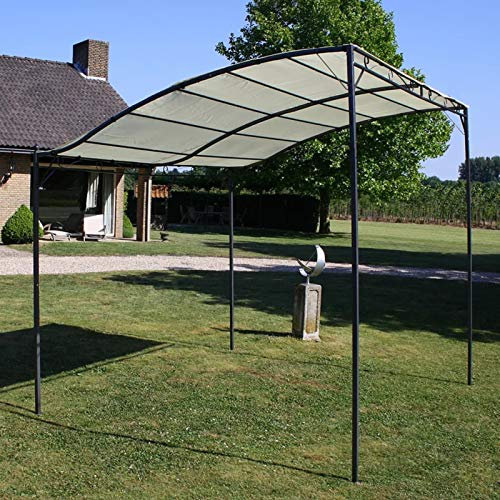 Atlojoys Cenador, Pergola, Carpa, Casas Prefabricadas para Vivir, Gazebo, Tienda Cocina Camping, Cenadores para Jardin, Muebles De Jardin, de Tela Blanco Crema