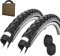 Schwalbe Fahrrad Reifen Land Cruiser Plus HS450 Reflex Pannenschutz 28x1.40 | 37-622 + AV Schlauch (Set 2 Stück)