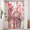 Uiiooazy Rideau Douche Gris et Rose, Rideau de Douche Effet Marbre Rouge Petite Taille Rideau de Baignoire Anti Moisissure Imperméable Tissu Polyester Lavable Rideau de Bain avec 8 Crochets 120x180cm