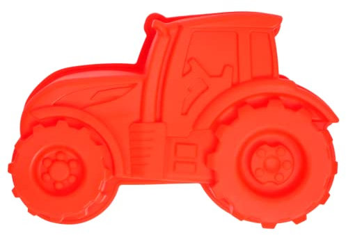 Silver-Stage Traktor Backform Auto Kuchenform rot für backen Kindergeburtstag Motivbackform Silikonform für Kuchen Eis Schokolade Brot Dessert Pudding BPA Free BPA Frei