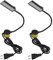 Lixada LED Nähmaschine Lampe 30-LED-Licht Arbeiten Beleuchtung Schwanenhalslampe mit Magnetfuß für alle Nähmaschine Leuchte,Schwarz,2 Stück