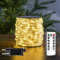 RESNICE Guirlande Lumineuse LED de 120 m, Étanche, Blanc Chaud, 1200 LED avec Télécommande pour Salon, Chambre, Jardin, Terrasse, Balcon, Mariage ou Décorations de Noël