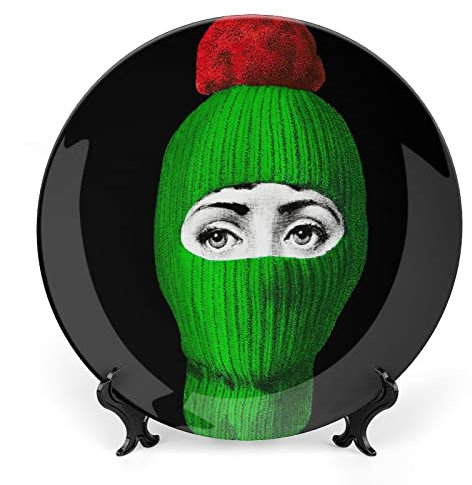 Lina Cavalieri - Piatto decorativo da parete, decorazione misteriosa da parete, con staffa e gancio speciale a molla, A5,15 cm