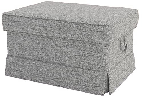 HomeTown Market Strapazierfähiger Sofabezug Ersatz kompatibel für IKEA Ektorp Ottomane Cover. Slipcover nur. Sofa Nicht inbegriffen. (Polyester Fußhocker Flachs)
