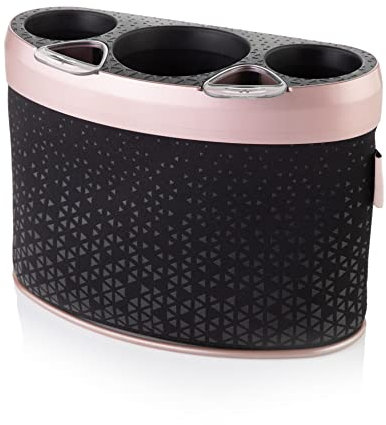 Minky Homecare Neoprene Styling Dock, Hair Tool Organizer for Bathroom Countertop/Dresser, Rose Gold/Black