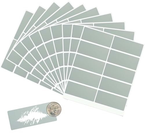 ZOKJSW 100 Stück Rubbelaufkleber, 60 * 20mm Rubbellose Selbstklebenden, Rubbellose Selber Machen,Rubbeletiketten zum Aufkleben Rubbellos Rechteckig Sticker für Hochzeit,Weihnachten,Geburtstage