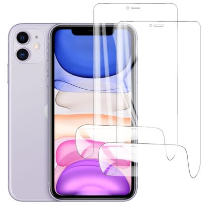 Glcrrpu 2 Pack Screen Protector for iPhone 11 and iPhone XR[6.1inch] High Sensitive Hydrogel TPU Film HD Clear Flexible,Self-Healing[Not Tempered Glass]