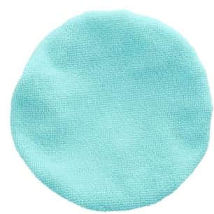 cartrend Polierhauben-Set Mikrofaser für 180 mm Polierteller, Mikrofaser Pads aus Recyclingmaterial zum Auspolieren, blau, 2 Stück