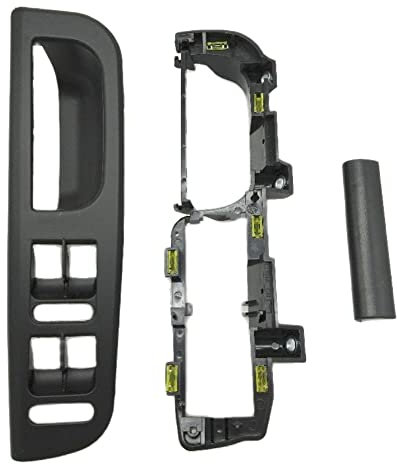 Borimend 3 PièCes Couleur Noire pour Golf 4 PoignéE de Porte IntéRieure Interrupteur de Levage Support Capuchons de Base 1J1 8671793B1 867 171 E 3B0867175