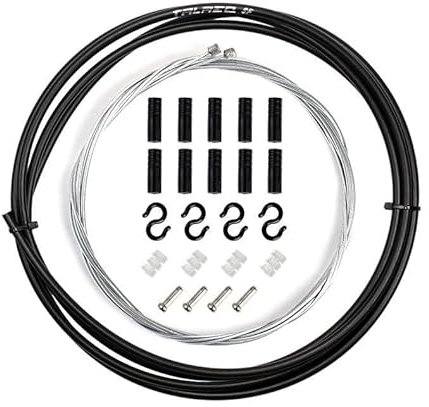 Brake Cable 2m/2.5m Wire for Bicycle Bike Shifters Derailleur Brake Cables Shift Cable 4mm/5mm MTB Road Bike Shifter Brake Cable Line Bike Brake Cables(Shift Black 4mm)