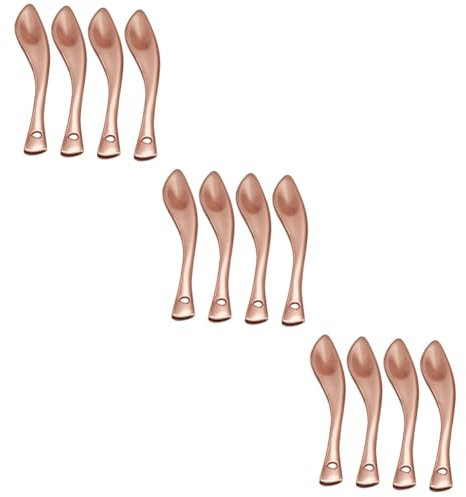 Healeved 12pcs Eye Cream Spoons Cream Applicators for Women for Mixing and Applying Skincare Products Travel-friendly Beauty Spatulas