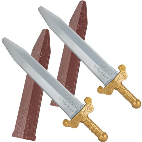 Spinosaurus 2 Satz 19 Römer Schwert Kinder,Mittelalter Wikinger Schwert Plastik Langschwert LARP Samurai Ritterschwert Spielzeug Schwert Kostüm