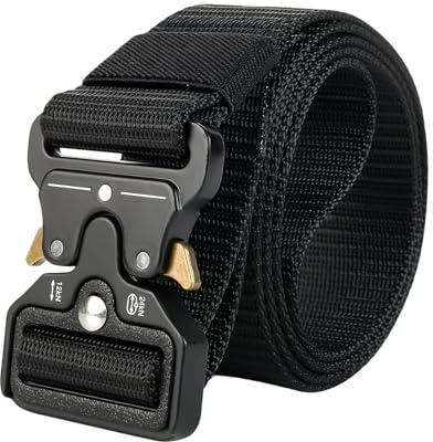 YUZHEDM Taktischer Gürtel Schnellverschluss Herren Ungefähr 130cm Aktischer Dienstgürtel Nylo mit Wasserkocher Schnalle Taktischer Tactical Belt Tactical Gürtel Herren