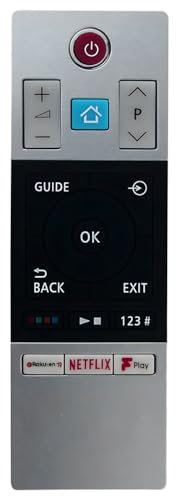 CT-8534 Replacement Remote for Toshiba Smart TV 55UL7A63DB CT8534 RC21150 10116063 10116064 10111 6065 10116066 49U7863DB 55U7863DB 55X9863DB 65X9863DB