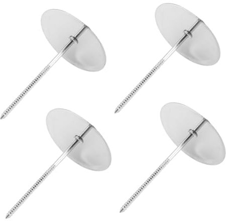 PHENOFICE 4 Pcs Stainless Steel Cake Decorating Nails Cake Flower Tools for Baking Diameter Ideal for Cupcake Decor and Cake Support