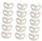 Garneck 15 Stücke Weiße Halbes Gesicht Masken - Unbemalte Rohlinge Zum DIY Bemalen Für Halloween - Maskerade Cosplay Und Kreative Partys Masken Set
