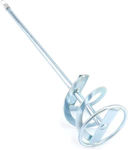 Miscelatore per vernici e gesso 100 mm | Miscelatore per mortaio filettato SDS Plus- Asta di miscelazione accessorio per trapano 100 mm - Compatibile con tutti i trapani SDS Plus per liquidi viscosi