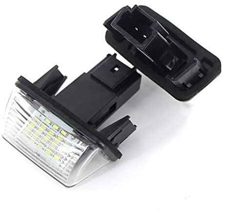QASULER 2x CANbus, for Citroen C3 C4 C5, for Berlingo Saxo Xsara, for Picasso Car License Number Plate Light Lamps Auto Accessories Car Styling License Plate Light