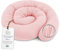 Totsy Baby Seitenschläferkissen Musselin Bettschlange Body Pillow 300 cm Baumwolle - Kopfkissen lang Bettrolle Schlafkissen Nackenrolle Oeko-Tex Puderrosa