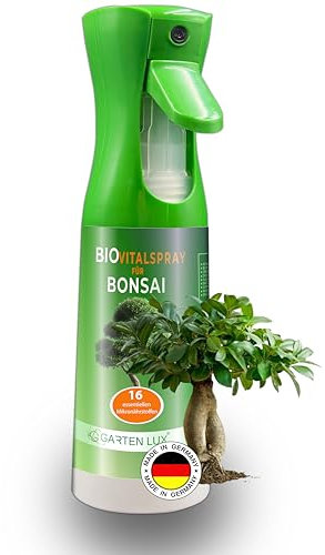 Garten Lux BIO Vital Spray für Bonsai mit 16 Spurennährstoffen zum Bonsaipflege sprühen anwendungsfertiges Hochester 300 ml.